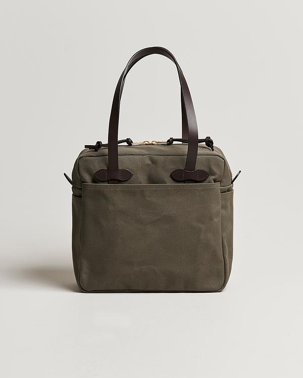 Dark green briefcase from Filson