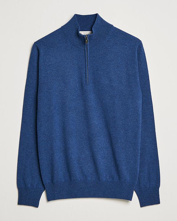 Dark blue half-zip from Piacenza Cashmere
