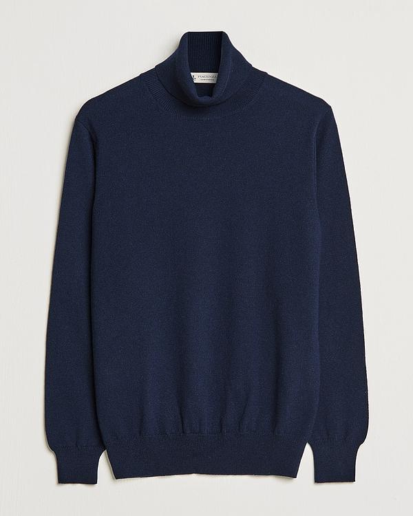 Dark blue turtleneck from Piacenza Cashmere