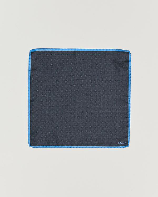 Dotted dark grey pocket square from Stenströms