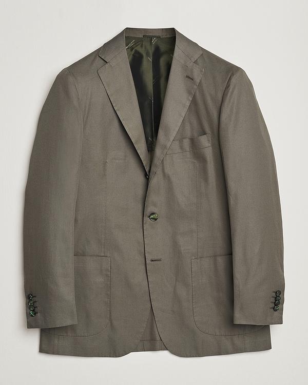 Taupe blazer from Kiton