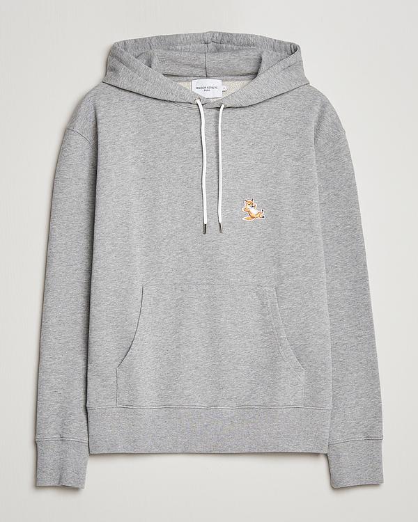 Grey hooded sweatshirt from Maison Kitsuné