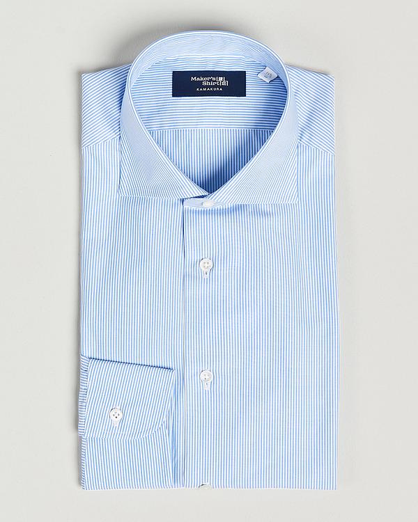 Striped multicolor business shirt from Kamakura Shirts