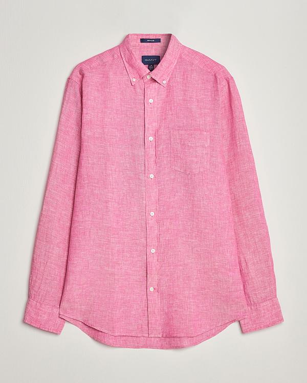 Pink linen shirt from Gant