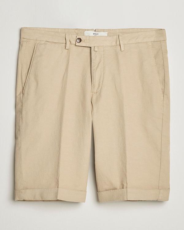 Beige linen shorts from Briglia 1949