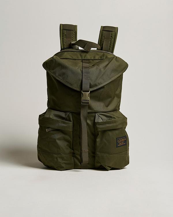 Dark green backpack from Filson