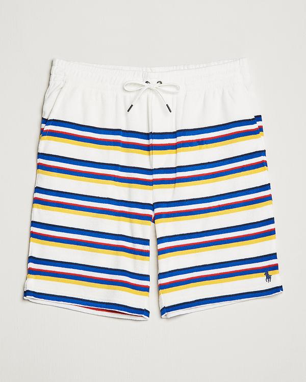 Striped white sweatshorts from Polo Ralph Lauren