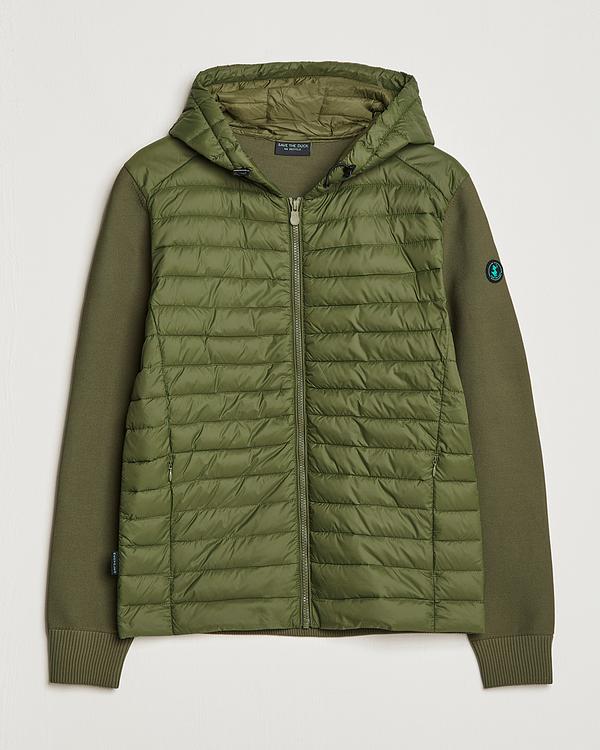 Dark green hybrid jacket from Save The Duck