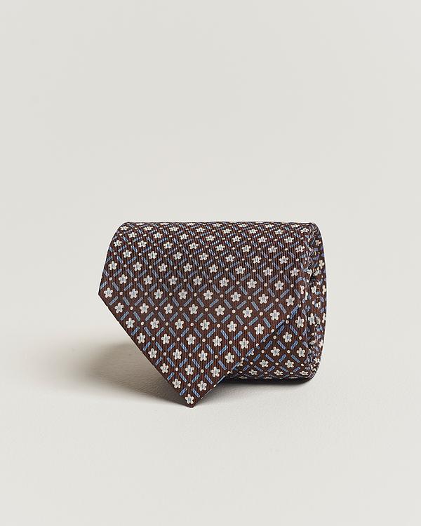 Dark brown tie from E. Marinella