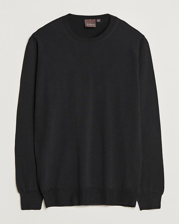 Black sweater from Oscar Jacobson