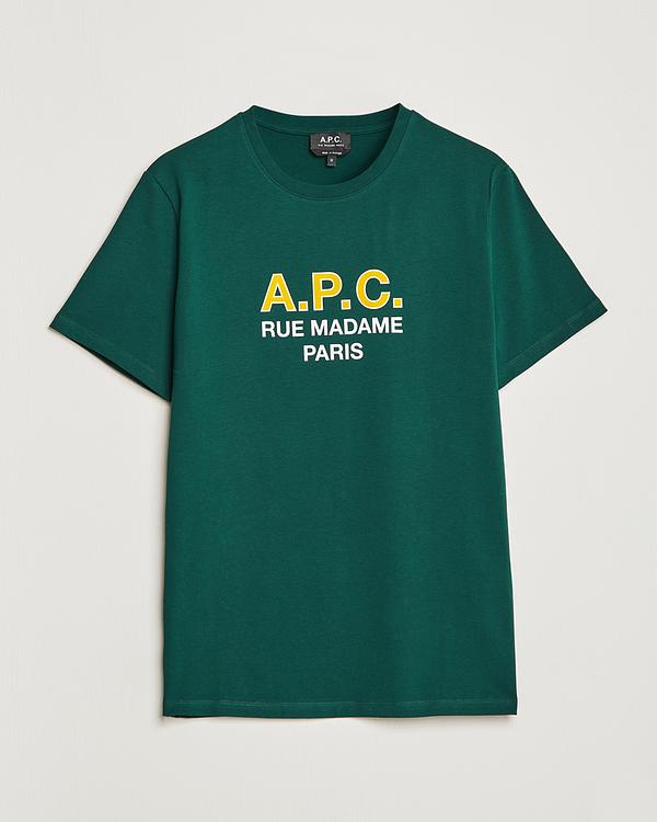 Print teal t-shirt from A.P.C