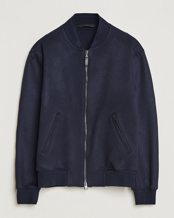 Black bomber jacket from Brioni