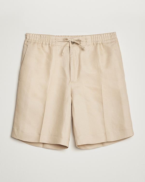 Beige linen shorts from J.Lindeberg