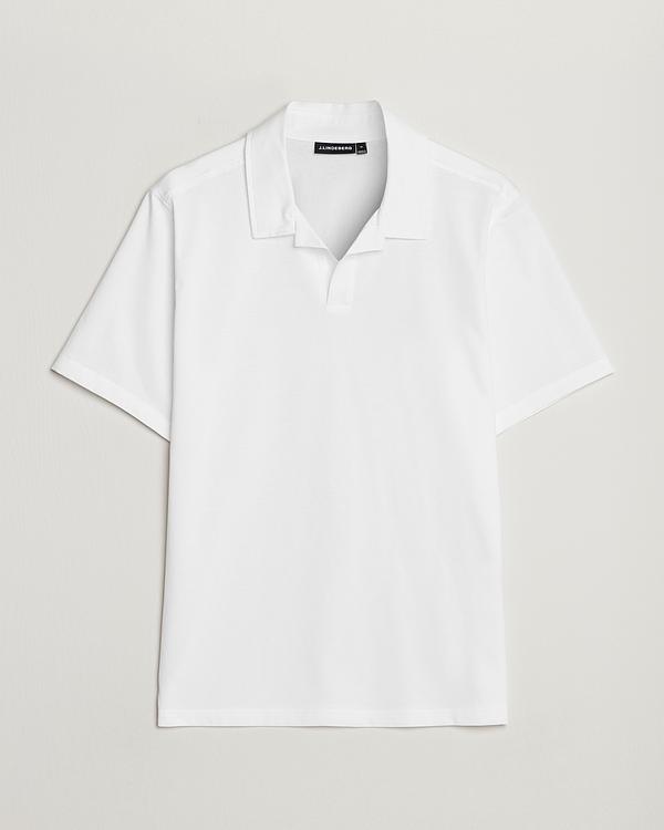 White short sleeve polo shirt from J.Lindeberg