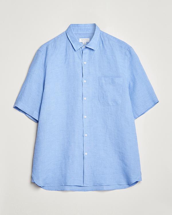 Light blue short sleeve shirt from Sunspel