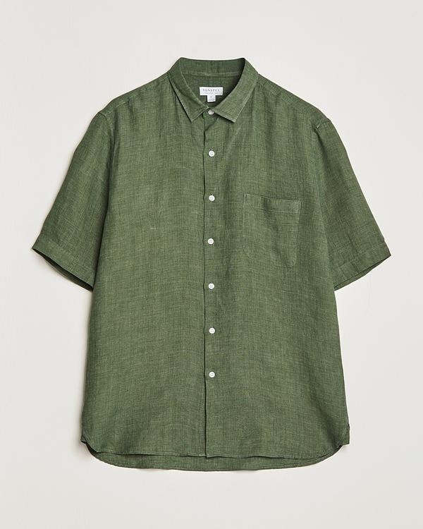 Green short sleeve shirt from Sunspel