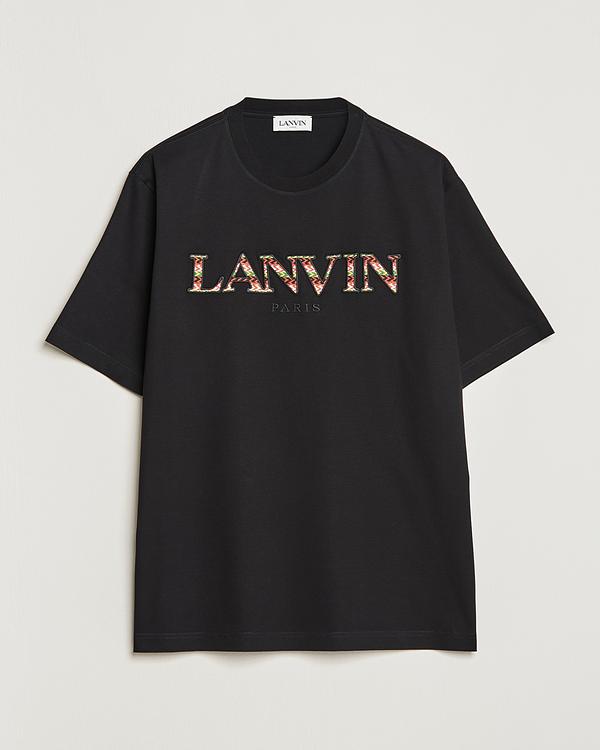 Print black t-shirt from Lanvin