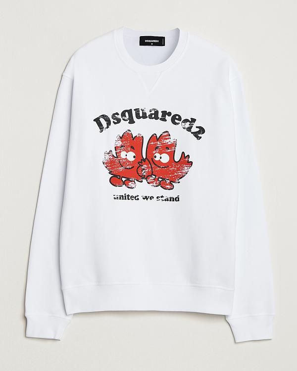 Print white sweatshirt from Dsquared2