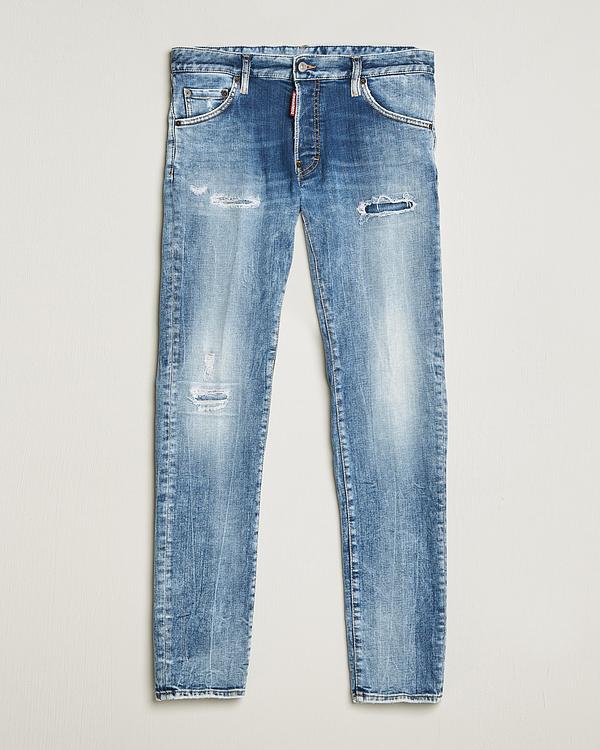 Blue distressed jeans from Dsquared2