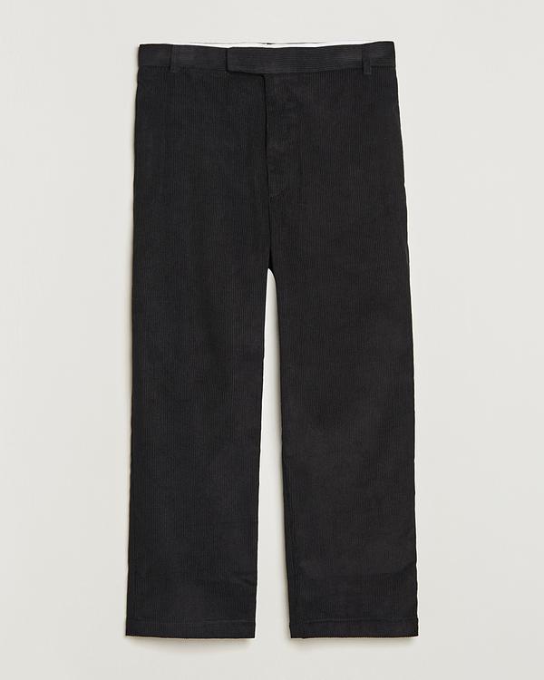 Black corduroy trousers from Thom Browne