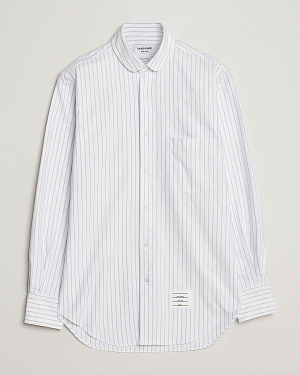 Striped white casual shirt from Thom Browne