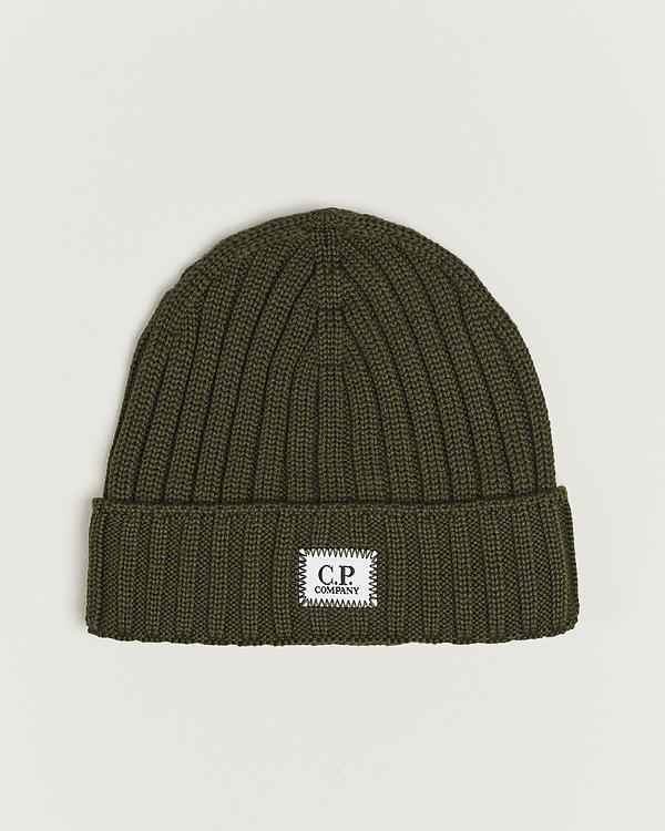 Dark green beanie from C.P. Company