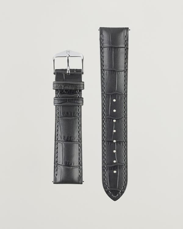 Dark grey watch strap from Hirsch
