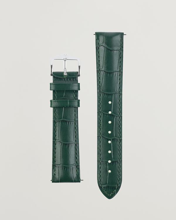 Dark green watch strap from Hirsch