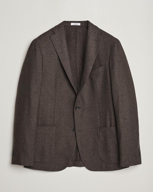 Checkered dark brown blazer from Boglioli