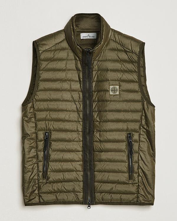 Taupe vest from Stone Island