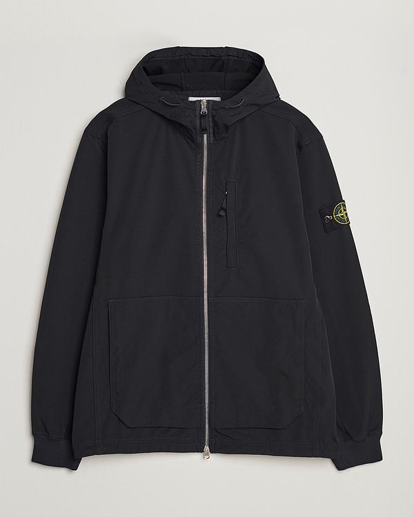 Black hooded sweatshirt from Stone Island
