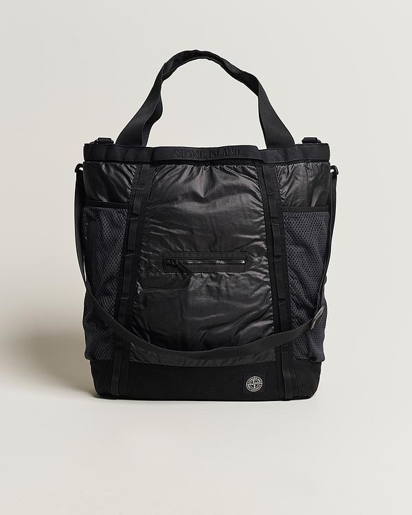 Black tote bag from Stone Island