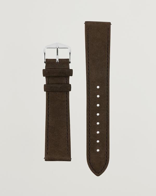 Dark brown watch strap from Hirsch