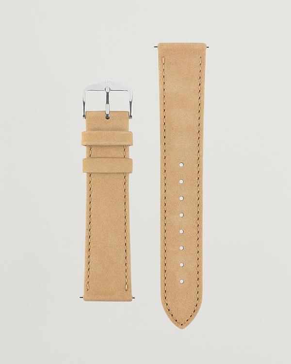 Taupe watch strap from Hirsch