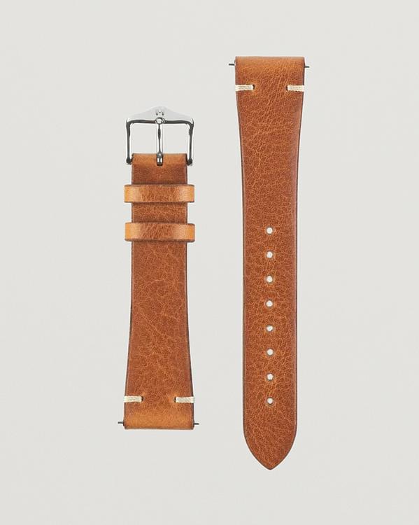 Brown watch strap from Hirsch