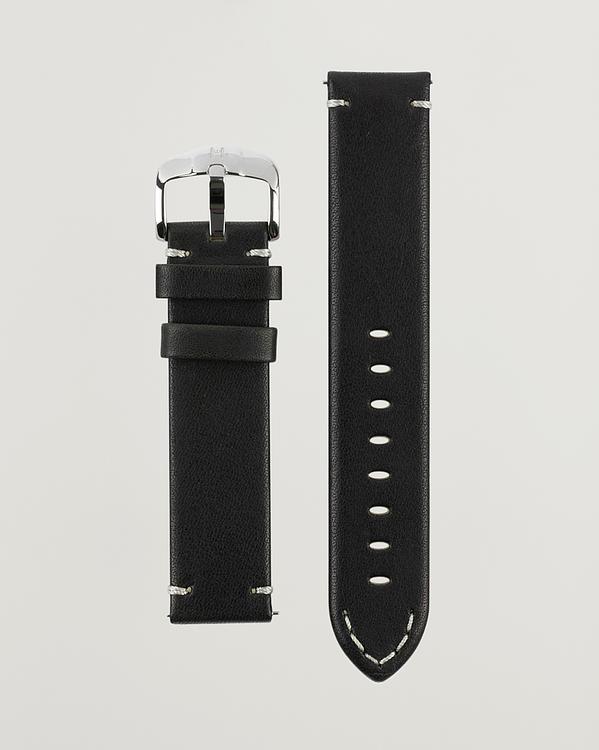 Black watch strap from Hirsch