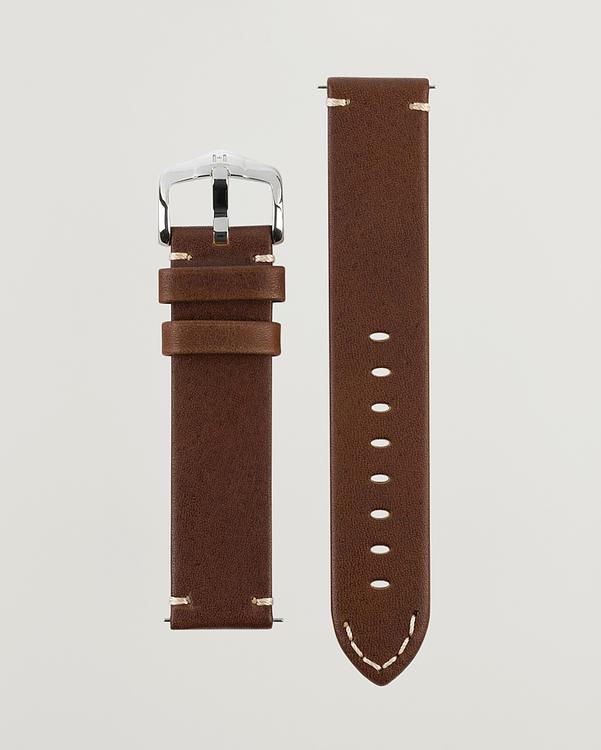 Brown watch strap from Hirsch