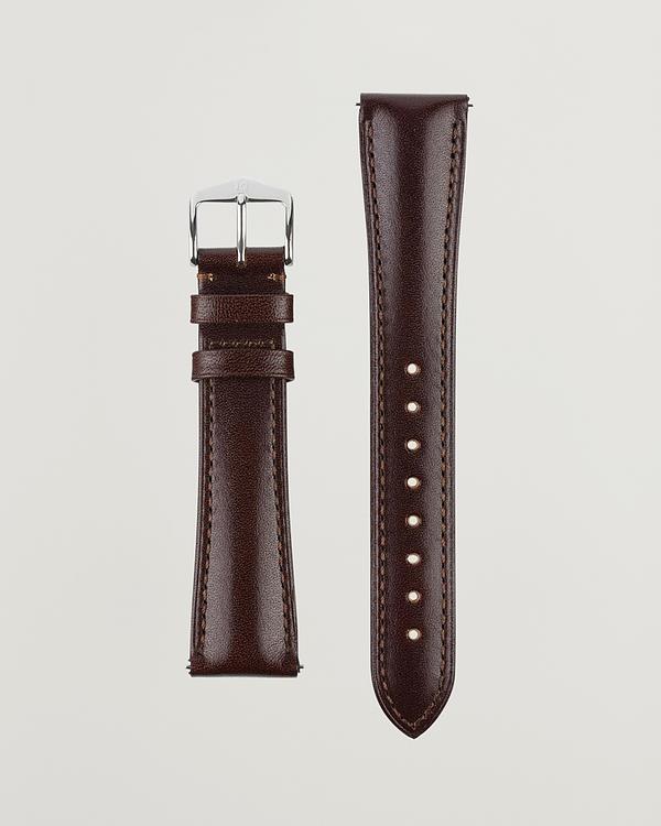 Dark brown watch strap from Hirsch