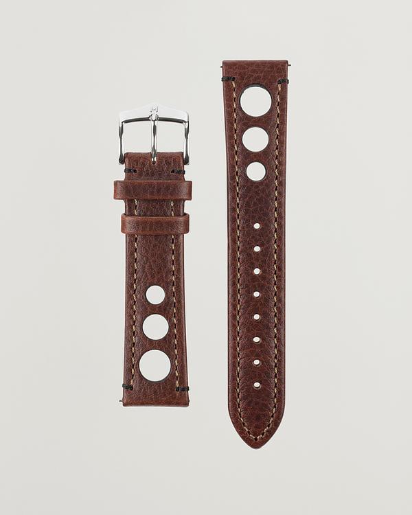 Brown watch strap from Hirsch