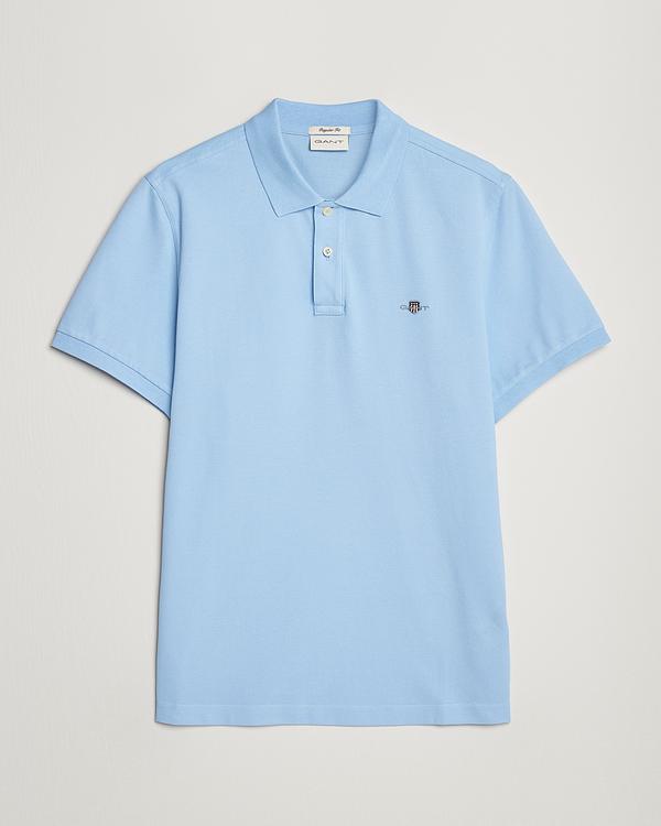 Light blue short sleeve polo shirt from Gant