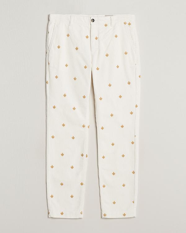 Dotted white chinos from Morris
