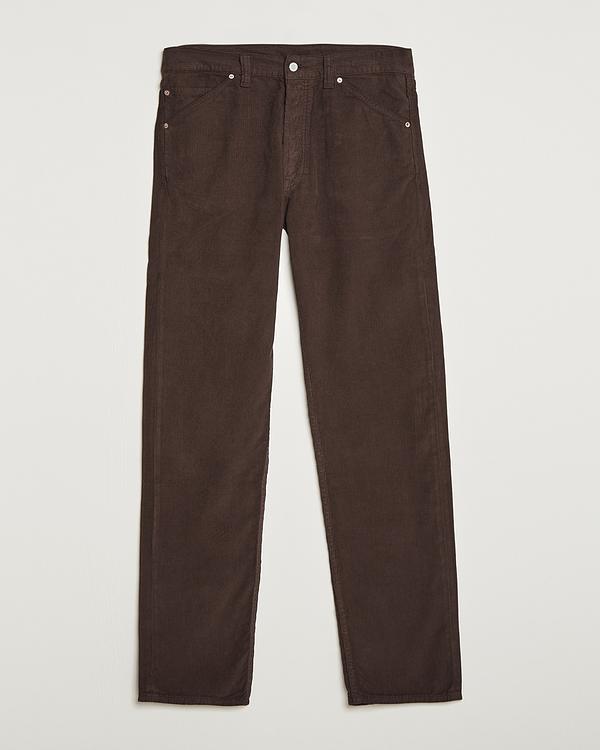 Dark brown casual trousers from Drake's