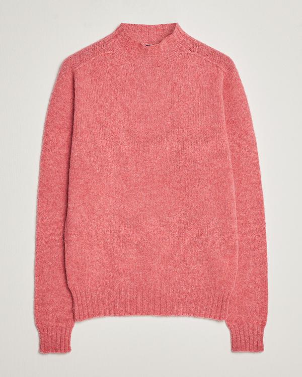 Red turtleneck from Drake's