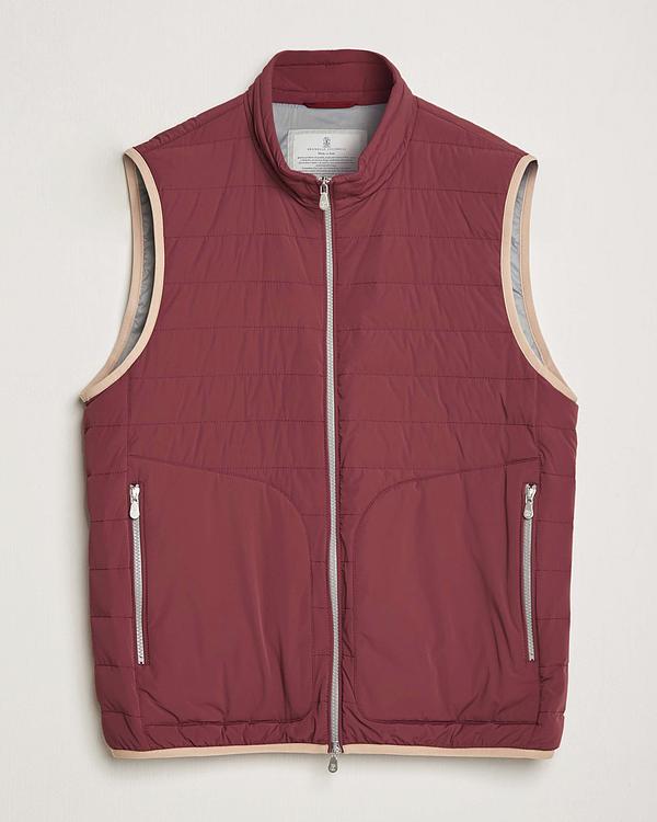 Purple vest from Brunello Cucinelli