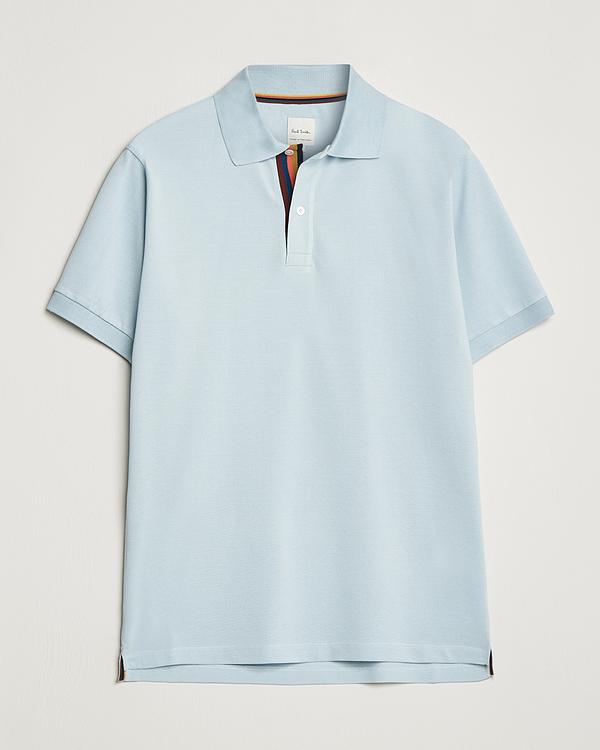 Light blue short sleeve polo shirt from Paul Smith