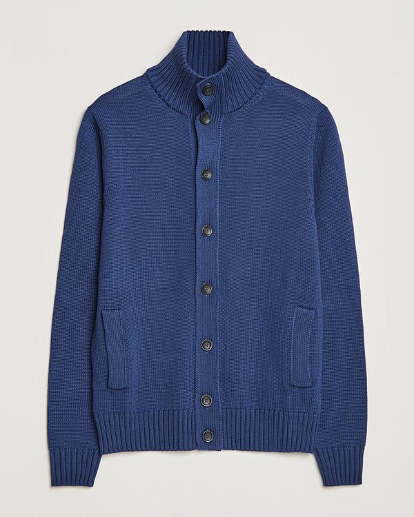 Dark blue cardigan from Zanone
