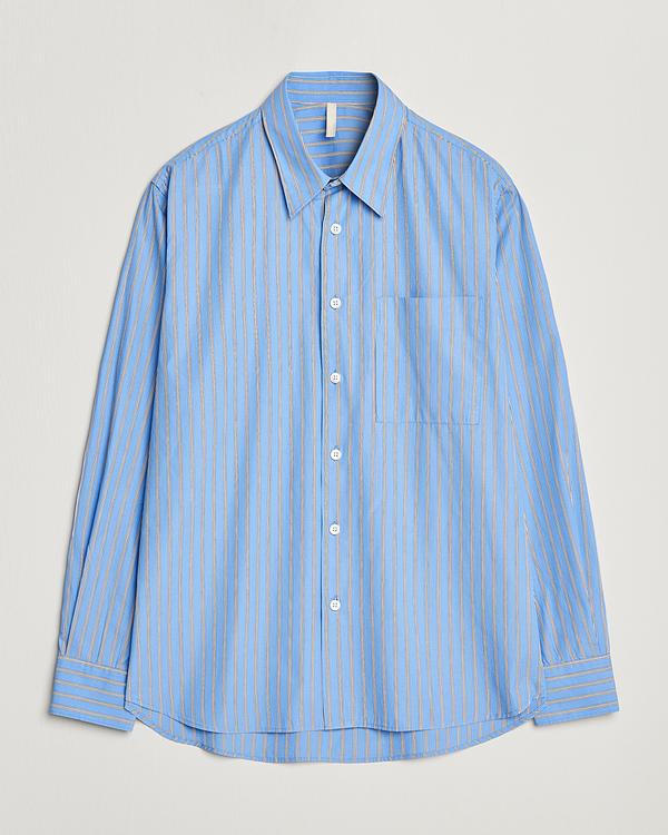 Striped light blue casual shirt from Sunflower