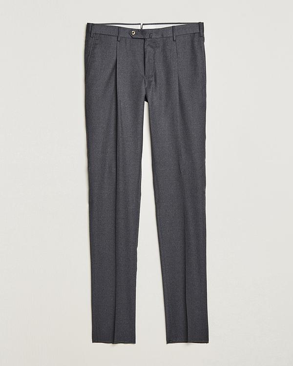 Dark grey casual trousers from Pt01