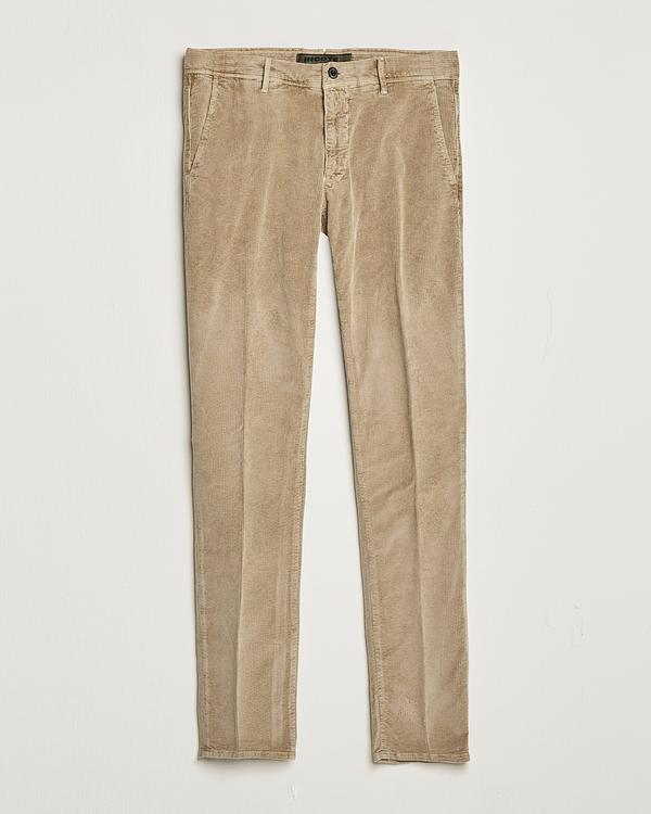 Taupe corduroy trousers from Incotex