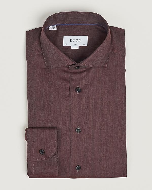 Dark brown business shirt from Eton